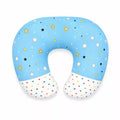 Sky blue star baby nursing and feeding support pillow with U-shaped design
