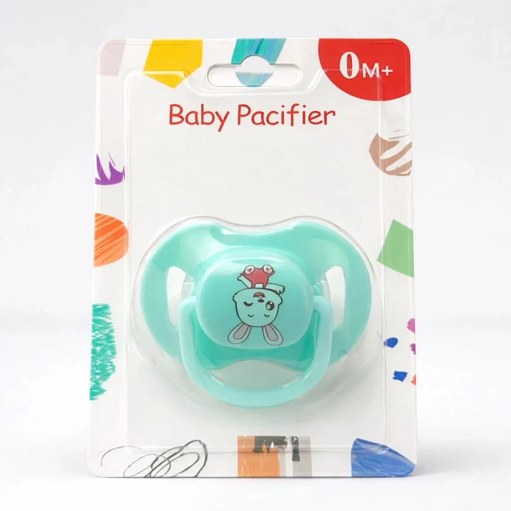 Green Baby Pacifier 0M Plus with Lightweight Baby Friendly Design for Newborns
