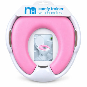 Baby Soft Cushion Potty Training Seat in Pink with side handles