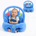 Blue Baby Learning Sit Sofa Seat with Baby and Hanging Toys for 6 Plus Months