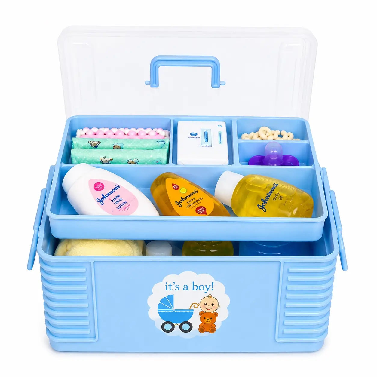 Multi-Purpose Baby Storage Accessories Box – Diaper & Essentials Holder