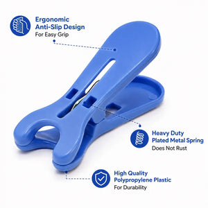 Heavy duty blue clothespin for foldable clothes drying hanger