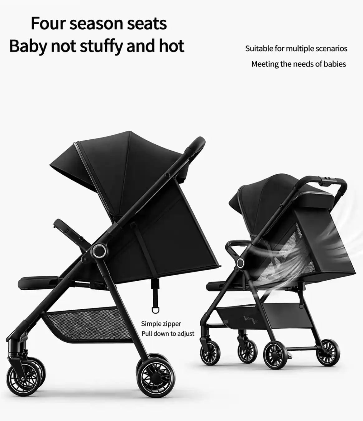 Foldable Travel Baby Stroller – Lightweight & Compact