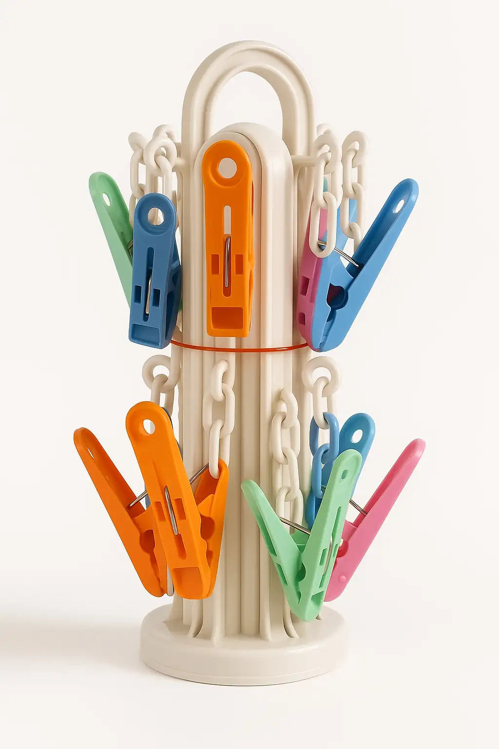 16 Clip Clothes Hanger – Multi-Color Drying Rack for Baby & Household Use