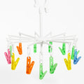 16 Clip Clothes Hanger – Multi-Color Drying Rack for Baby & Household Use