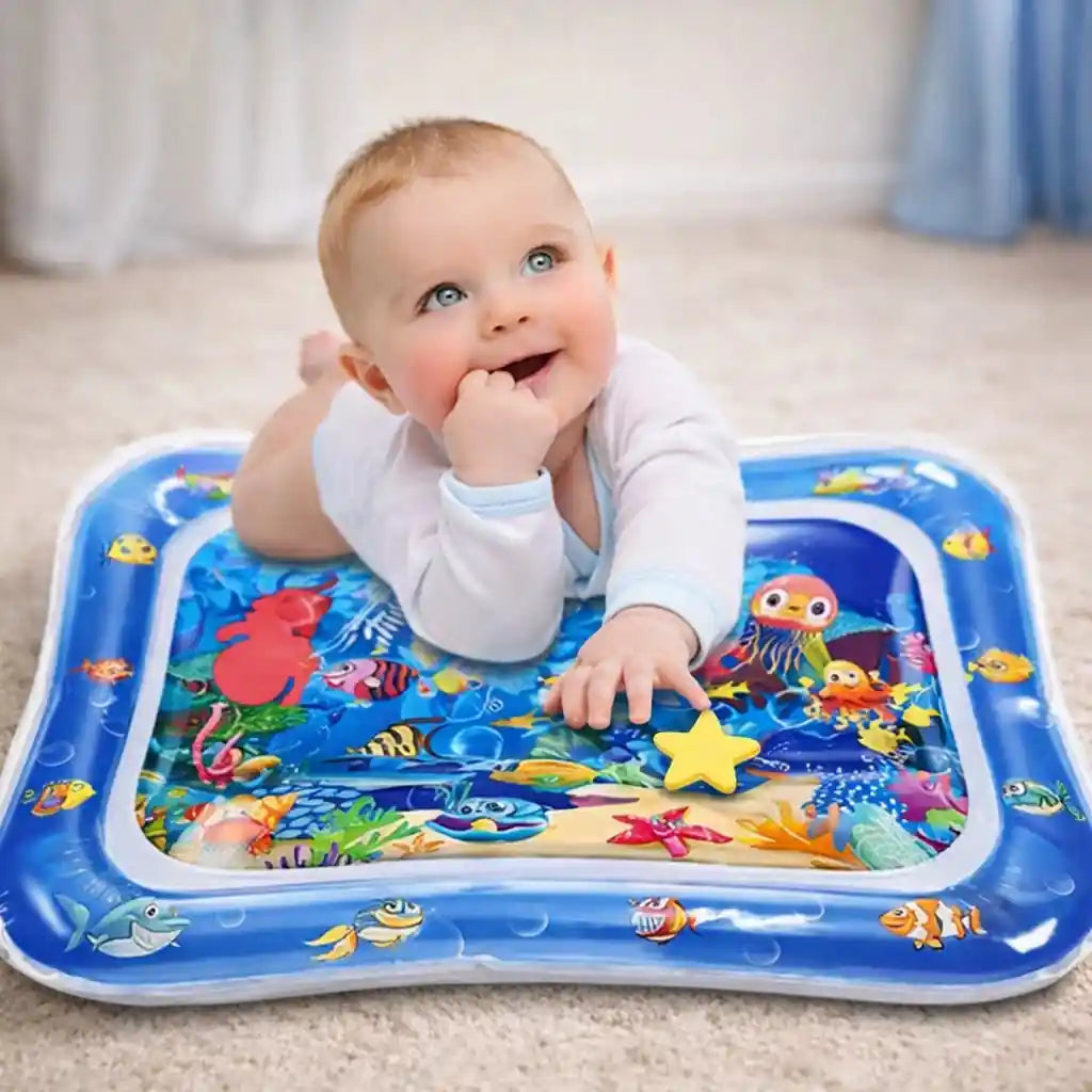 Baby Water Play Mat for Tummy Time – Inflatable Activity Mat