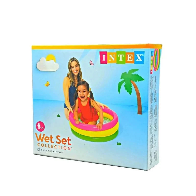 Inflatable Intex Wet Set Kids Pool 24 in x 8.5 in (57107)