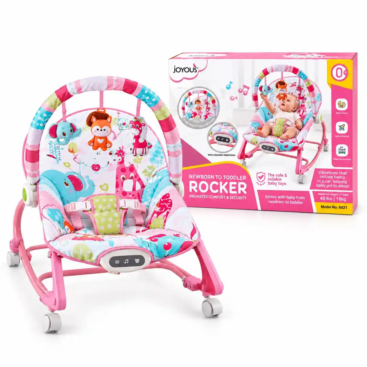 Joyous baby rocker 6921 with original product packaging box