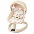 Kidilo RC-001 electric baby swing and bassinet in beige with canopy and hanging toys