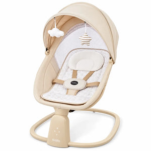 Kidilo RC003 3-in-1 baby bassinet and electric swing with canopy and safety harness