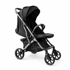 Kidilo K6 Lightweight Foldable Baby Stroller Black Front Angle in Pakistan