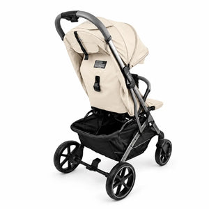 Kidilo K6 Beige Baby Stroller Rear Three Quarter View