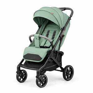 Kidilo K6 Sage Green Baby Stroller Front View with Canopy