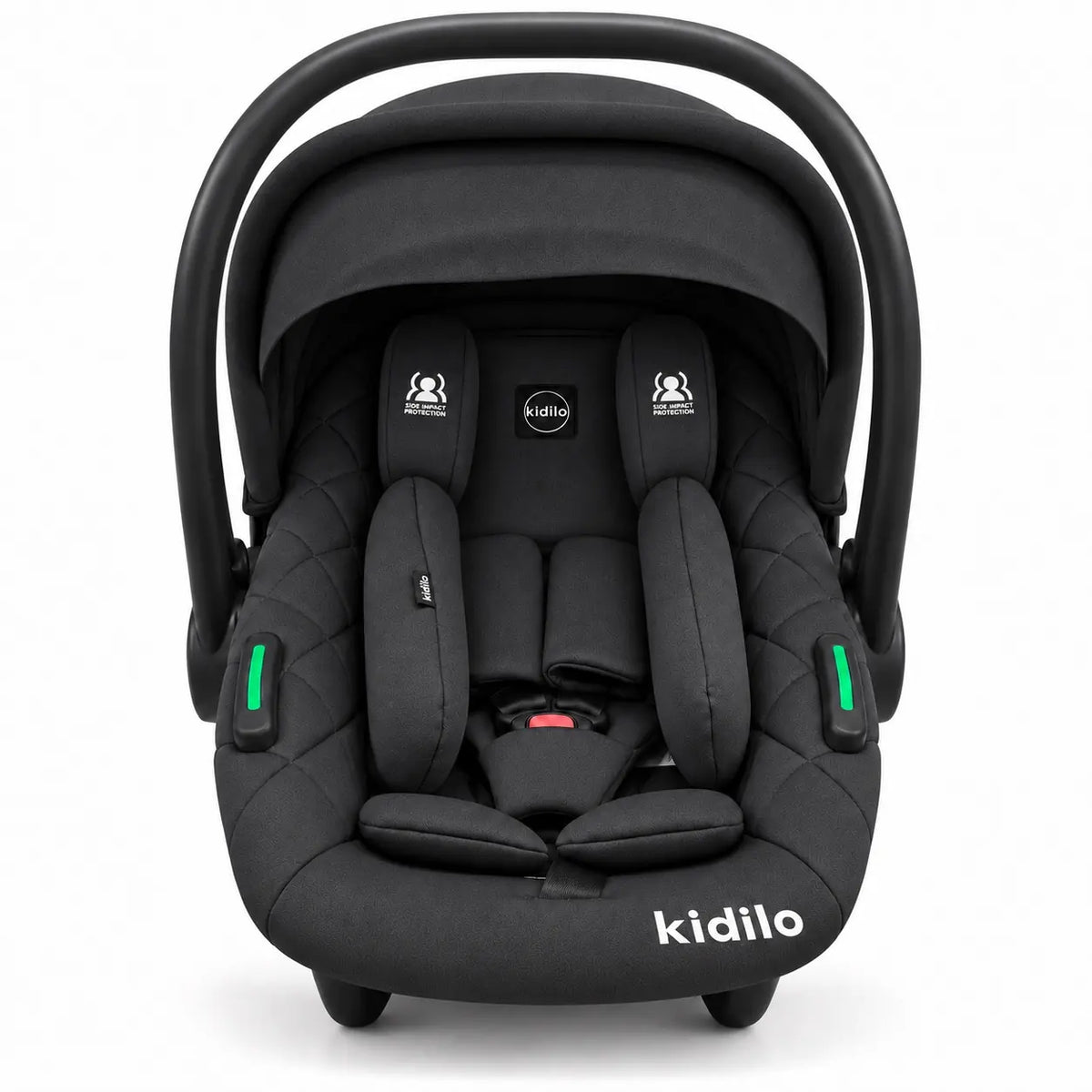 Kidilo C612 Black Baby Carry Cot and Infant Car Seat with Canopy