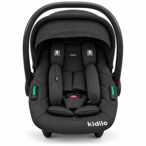Kidilo C612 Black Baby Carry Cot and Infant Car Seat with Canopy