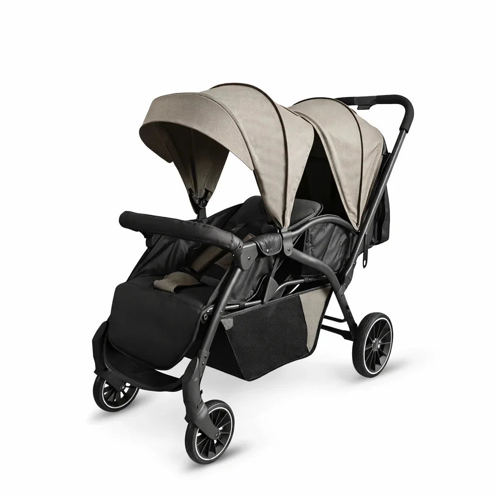 Kidilo LB200 Twin Baby Stroller – Double Seat Foldable Baby Pram