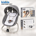 Kidilo E05D 3-in-1 electric baby bassinet dark grey with remote control
