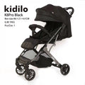 Kidilo Foldable Convertible Baby Stroller Black