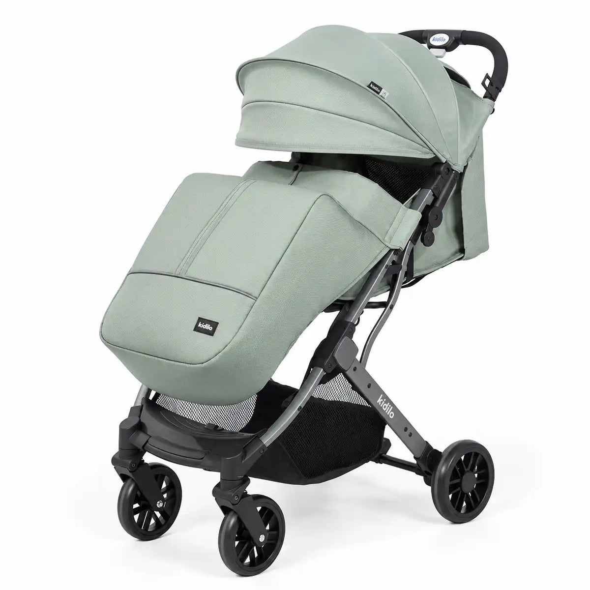 Kidilo K8F Pro Lightweight Foldable Baby Stroller Mint Green in Pakistan