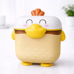 500ml Duck Shaped Baby Milk Powder Storage Container in Yellow with Built In Spoon