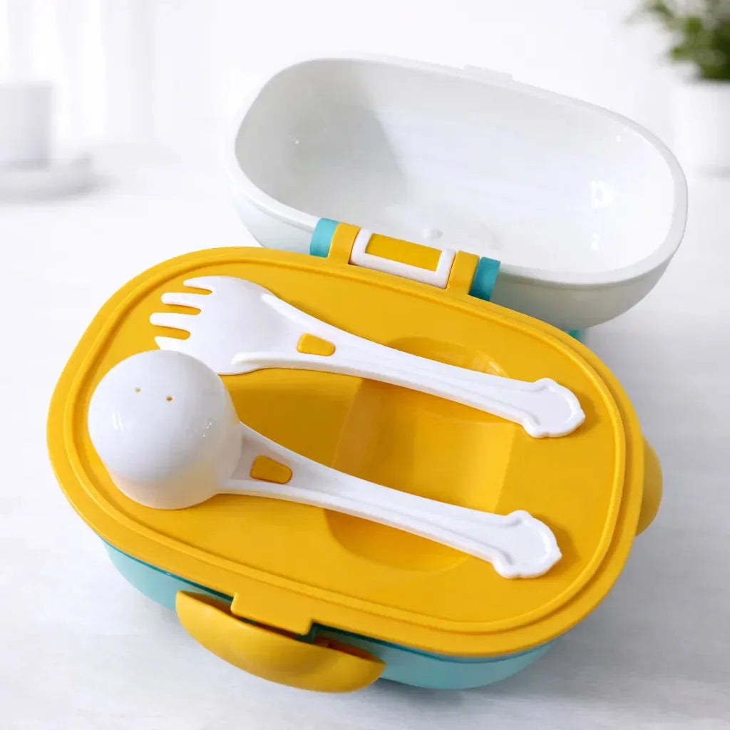 500ml Baby Milk Powder Storage Container Showing Built In Spoon and Storage Compartment