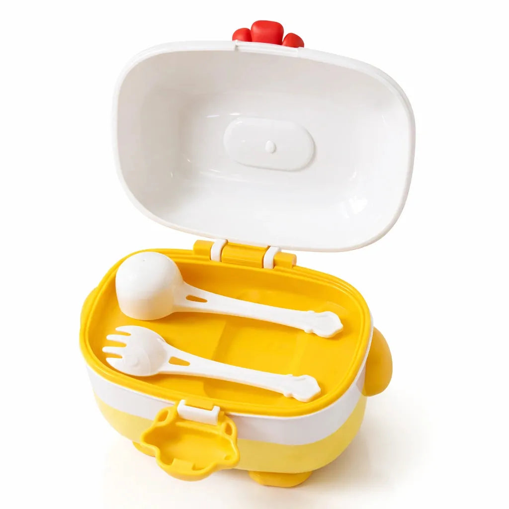 350ml Baby Milk Powder Storage Box with Built-In Spoon Fork and Separate Storage Area