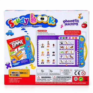 Kids Interactive Study Book educational activities and phonetic learning features