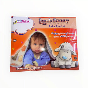 Embossed baby blanket retail packaging