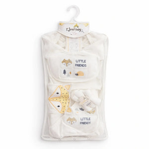 Little Friends 10 Piece Baby Starter Set in Cream for Newborn Babies