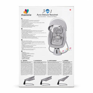 Mastela Aura Deluxe Baby Swing 8018 Retail Box Back View