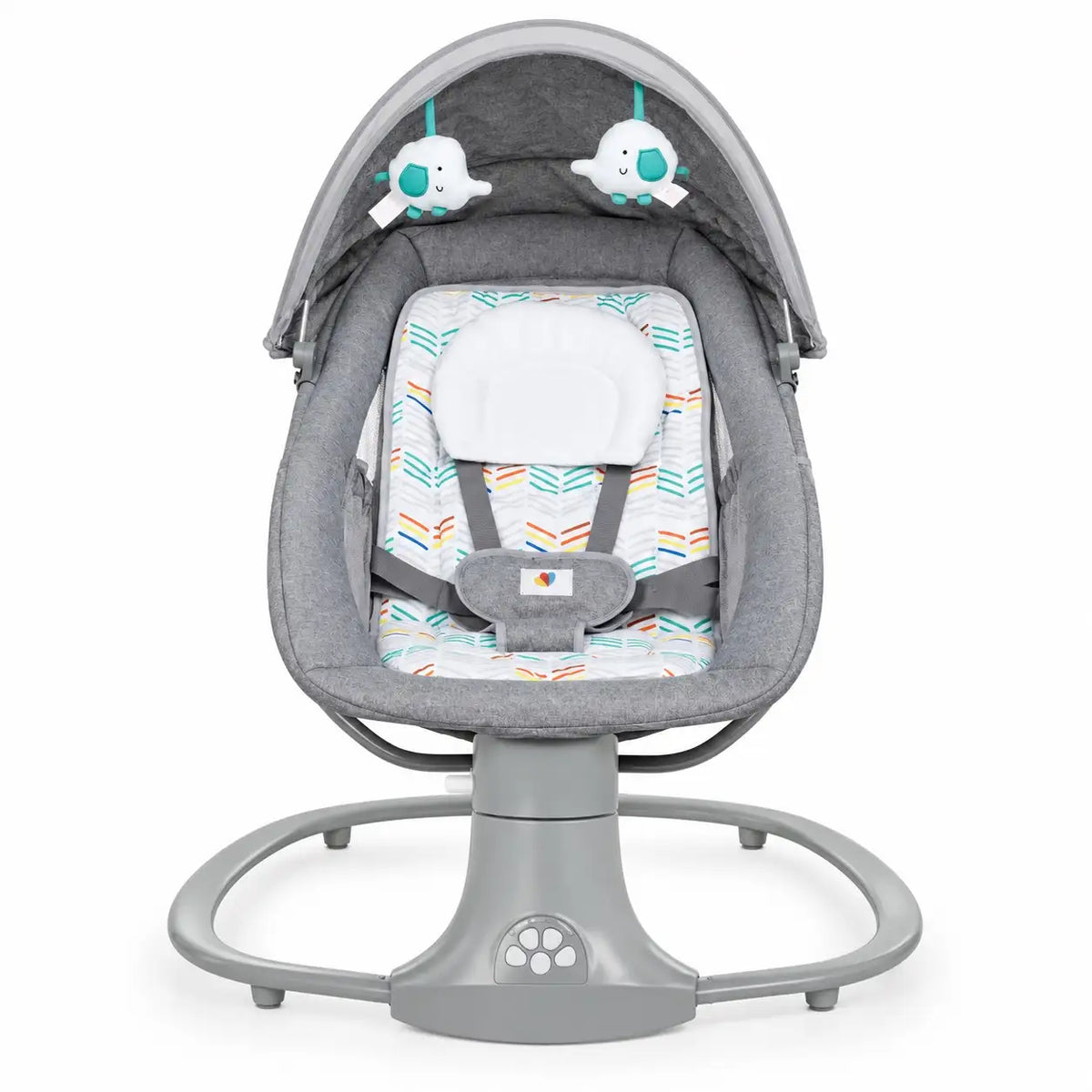 Mastela 3-in-1 Baby Swing & Bassinet Grey Front View