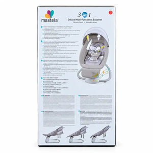 Mastela 8209 Baby Bassinet Swing Box Back with Product Features
