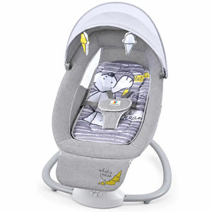 Mastela 3-in-1 Baby Bassinet Swing 8209 Grey Angled View