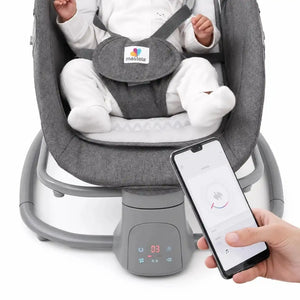 Mastela electric baby swing control panel and reclining seat details