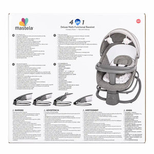 Mastela Bassinet Swing 8087 rear box with features and specifications