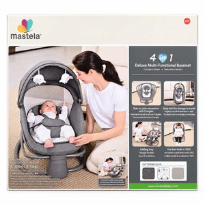 Mastela 4-in-1 Bassinet Swing 8087 product features packaging