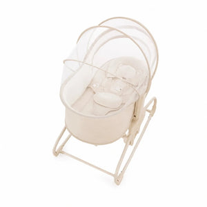 Mastela 09855 baby bassinet showing padded reclining seat position