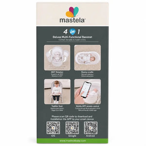 Mastela 09855 4-in-1 baby bassinet features and function details