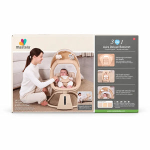 Mastela Aura Deluxe Baby Swing 8015 Beige Retail Box Front View