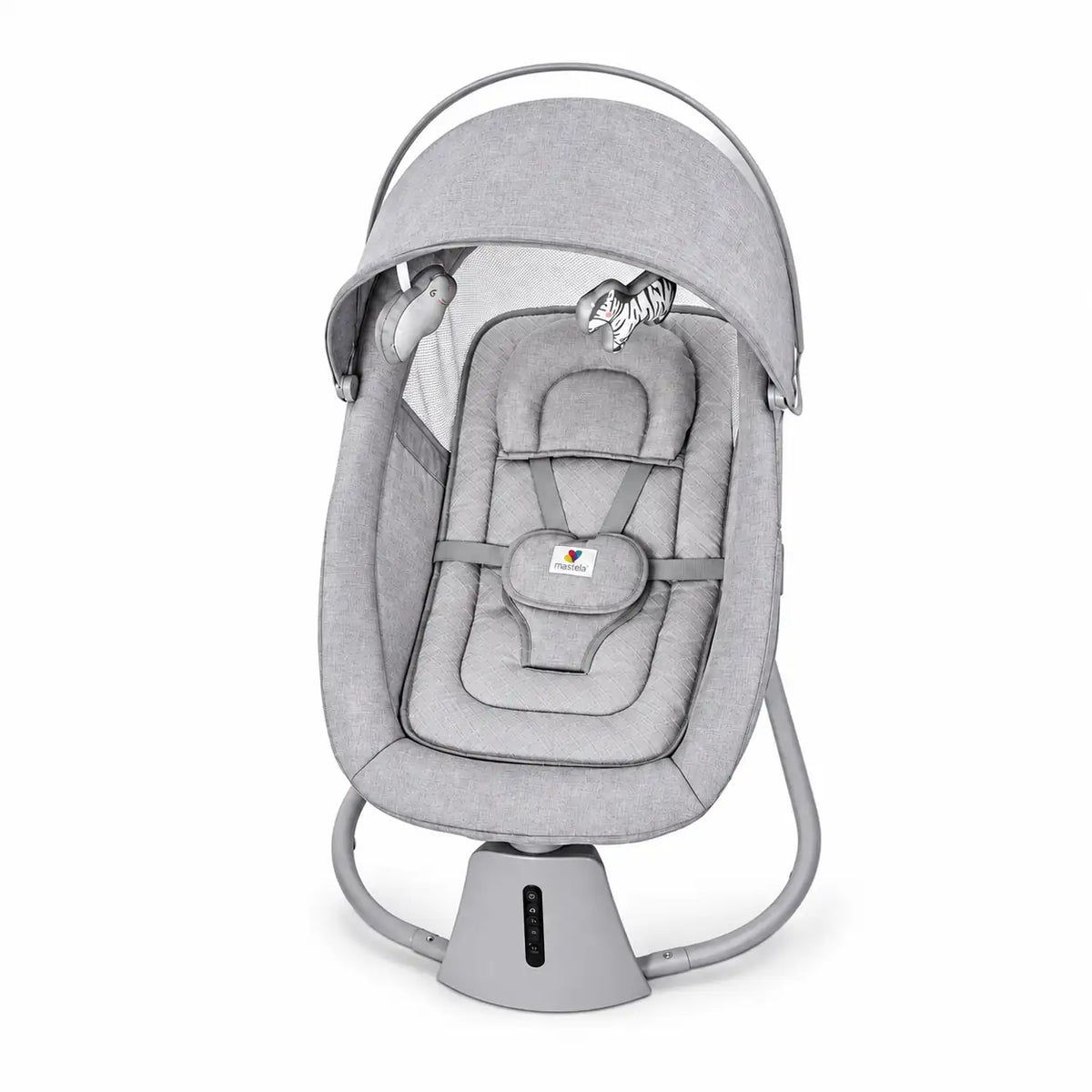 Mastela 3-in-1 Aura Deluxe Baby Swing 8018 Grey Front View