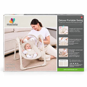 Mastela Deluxe Portable Auto Baby Swing Model 6511 Packaging Box – Front View