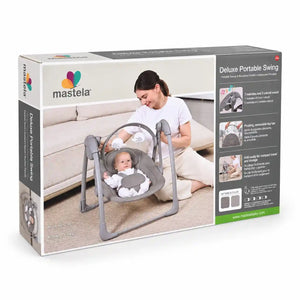 Mastela Deluxe Portable Auto Baby Swing Model 6511 Retail Box – Cream