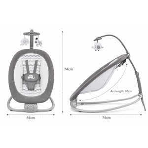 Mastela fold up baby rocker and bouncer folded design and dimensions