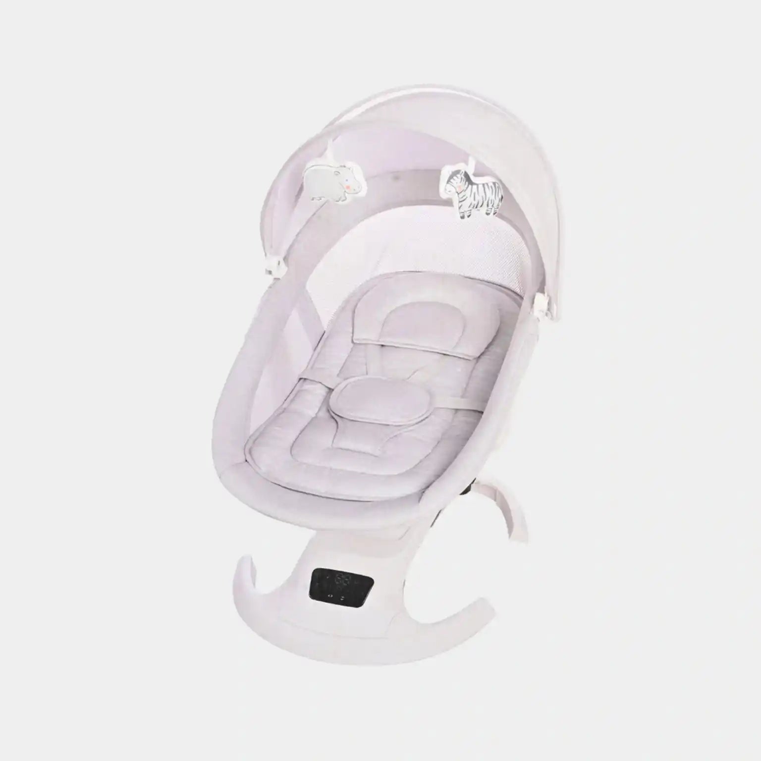 Mastela Ori Euphoria 3D electric baby swing white with padded seat, canopy, mosquito net and touch control panel