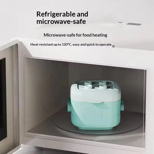 Stackable Baby Food Storage Container Set with Heat Resistant Design for Convenient Food Storage