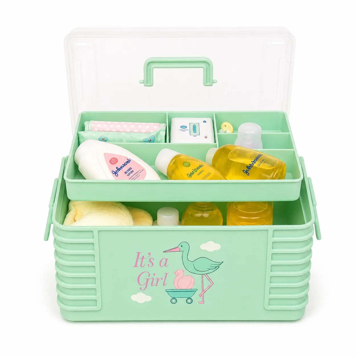 Multi-Purpose Baby Storage Accessories Box – Diaper & Essentials Holder