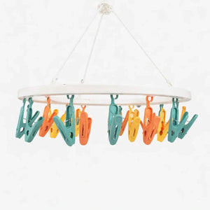 18 Clip Baby Clothes Drying Hanger for Socks Bibs Mittens and Small Baby Garments