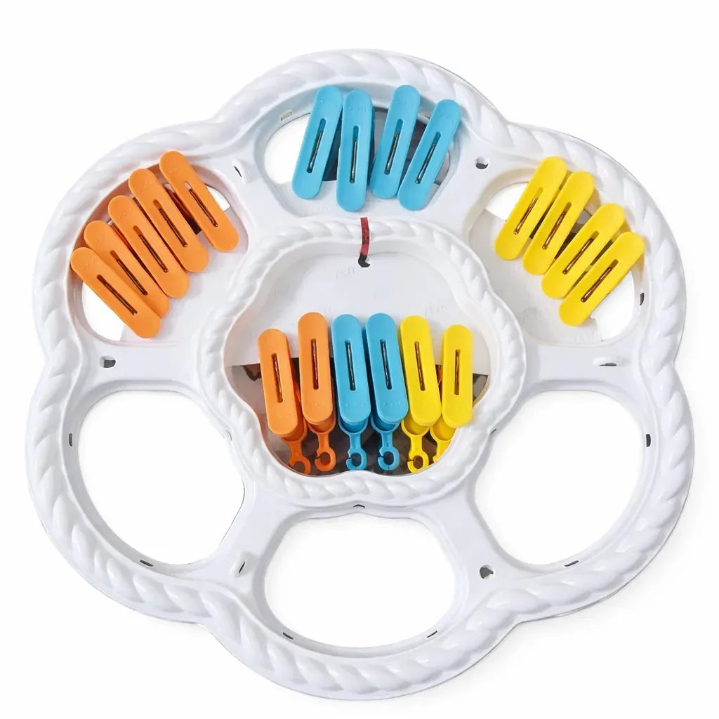 18 Clips Multifunctional Clothes Drying Hanger for Baby Clothes Socks and Small Garments