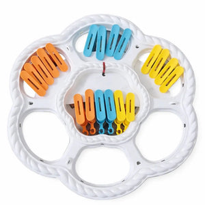 18 Clips Multifunctional Clothes Drying Hanger for Baby Clothes Socks and Small Garments