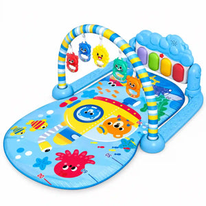 Multi-Function Musical Baby Piano Play Gym Mat JY-16 with lights and hanging rattles